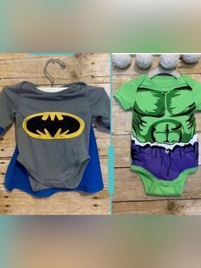 Bundle of Super Hero Marvel/ DC Baby Onsies (2)